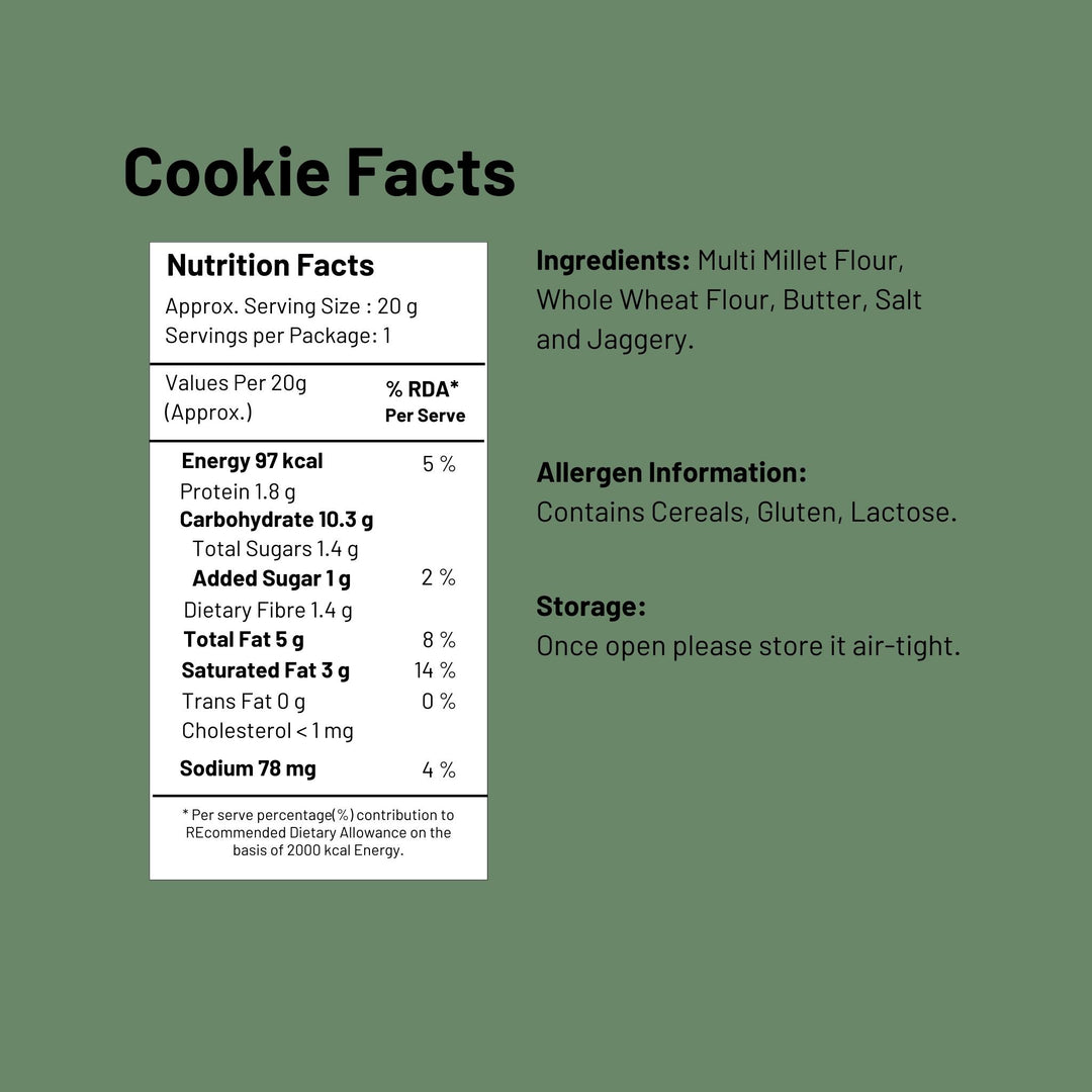 Multi Millet Butter Salt Cookies