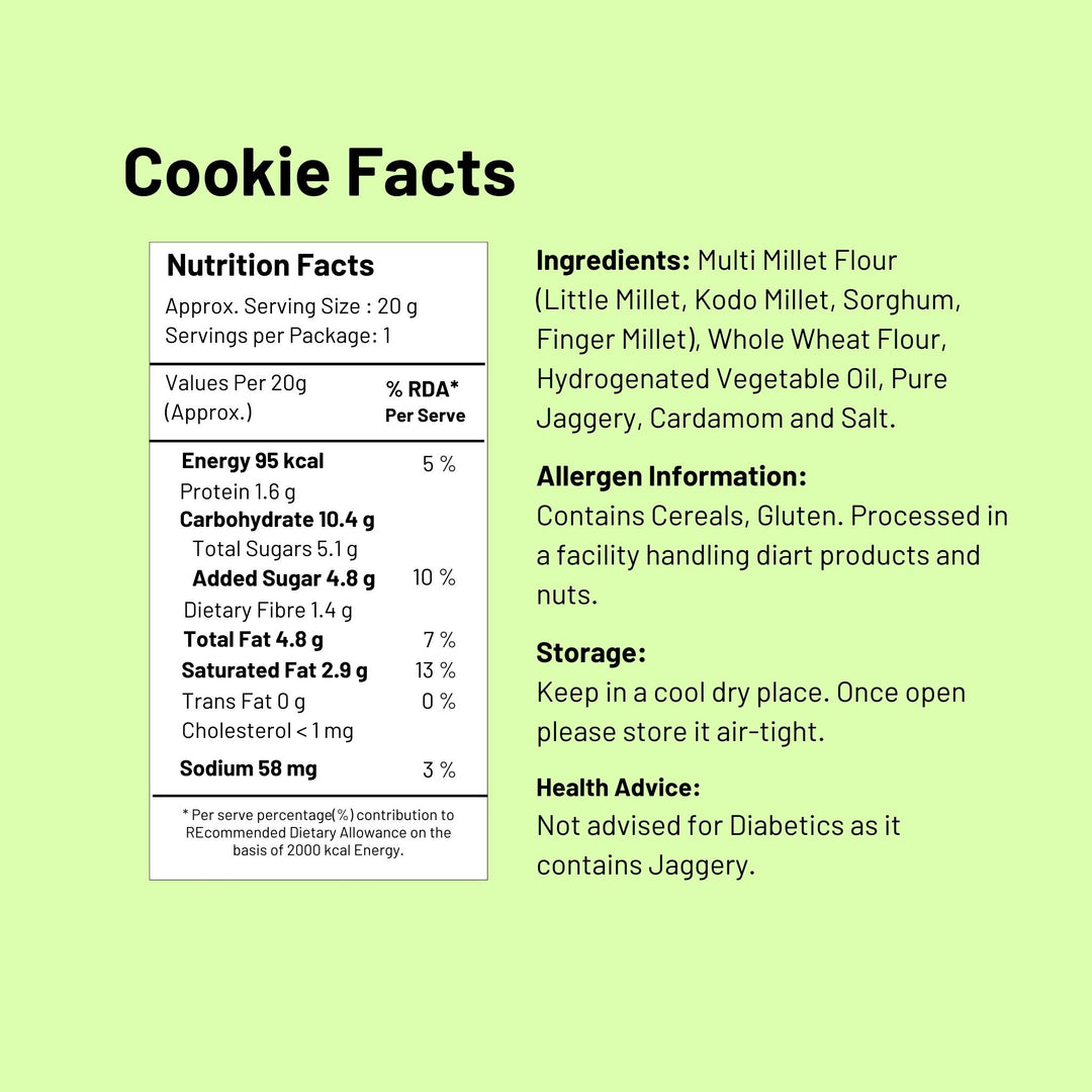 Cardamom Multi Millet Cookies