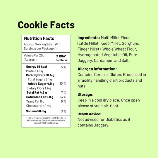 Cardamom Multi Millet Cookies