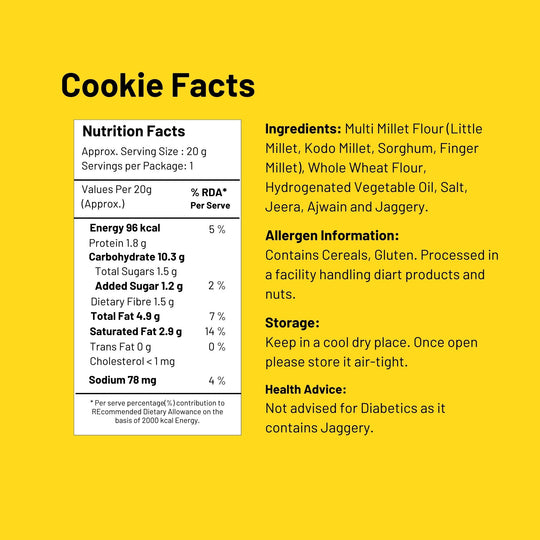 Jeera Salt Multi Millet  Cookies (Pack of 2)