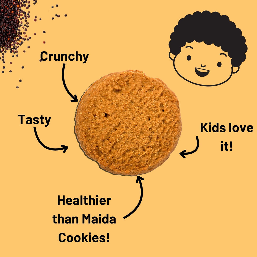 Orange Multi Millet Cookies
