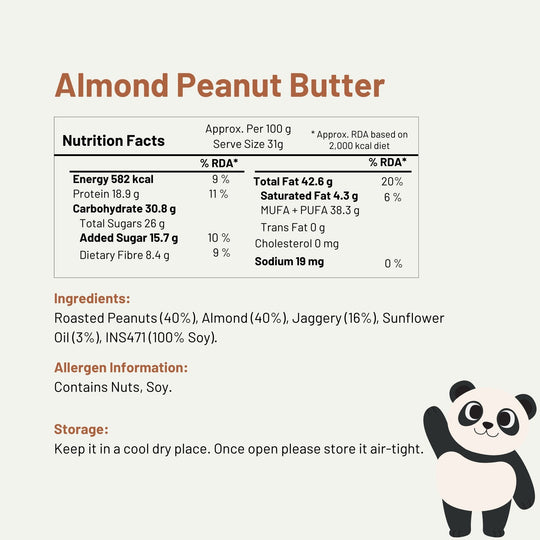 Peanut Butter Combo | Almond and Chocolate (2 Packs) | Creamy