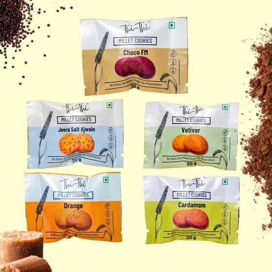 Millet Cookies in 6 Flavours - Trial Pack