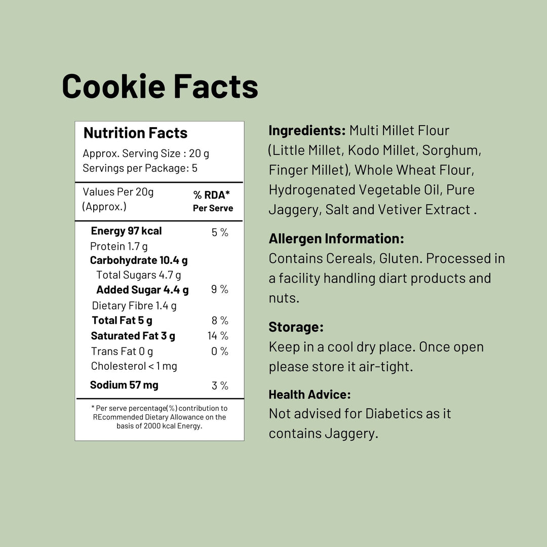 Vetiver Multi Millet Cookies